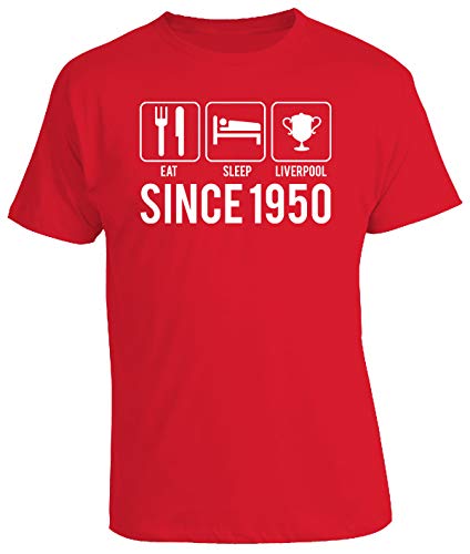EAT SLEEP LIVERPOOL YEAR 1943 - 70th Birthday Gift / Present Mens T-Shirt