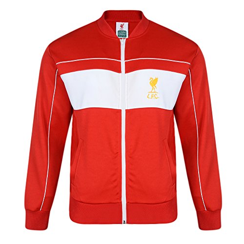 Score Draw Official Retro Men's Liverpool 1982 Track Jacket - Red, XX-Large
