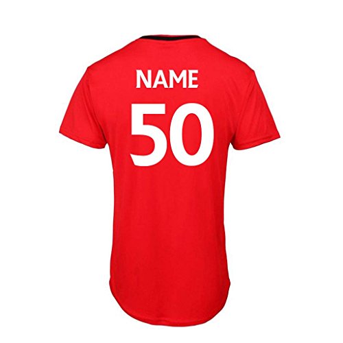 Bang Tidy Clothing Men's 50th Birthday Gift Official Liverpool Personalised Football Shirt GIFT BOX Red S