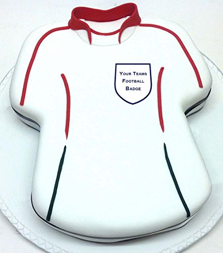 Football Badge Icing Topper for Shirt Cake, Any Team