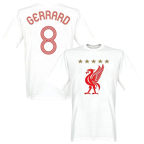 Liverpool Gerrard Euro T-Shirt White - M