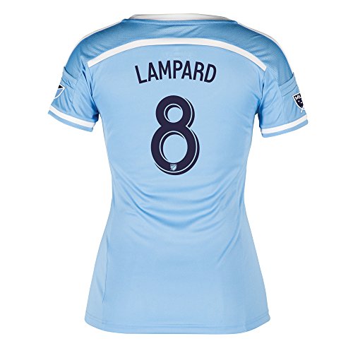 adidas MLS New York City FC Frank Lampard #8 Women's Replica Short Sleeve Player Jersey, Blue, X-Large