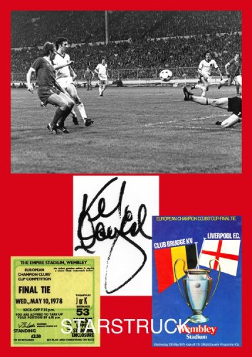 Liverpool FC 1978 European Cup Final Kenny Dalglish Winning Goal Signed (Pre-Printed) Exclusive A4 Print 2 by STARSTRUCK