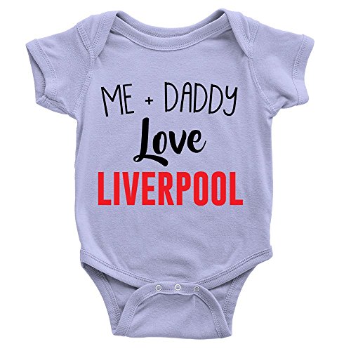 Me + Daddy Love Liverpool Babygrow by Kickass Tees