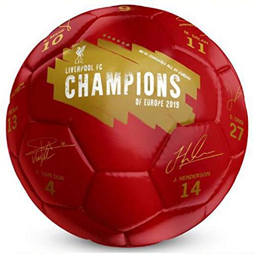 Liverpool FC Champions Of Europe Football Signature by Taylors Football Souvenirs