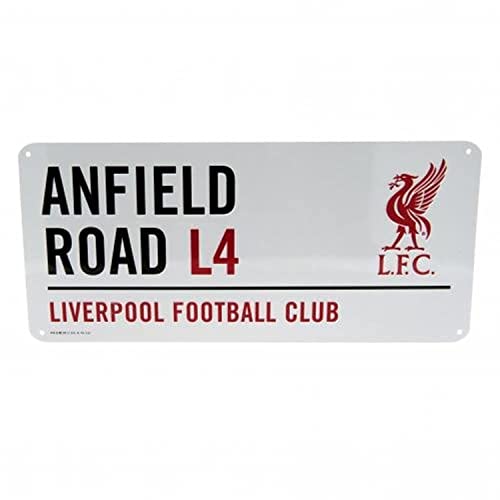 Liverpool Official Anfield Road L4 Metal Street Sign - Multi-Colour from Liverpool