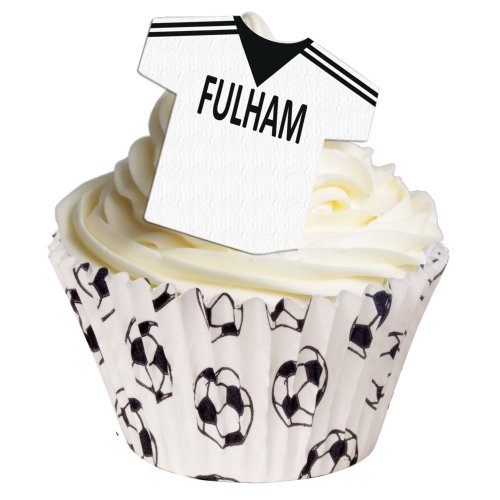 12 Edible Football Shirts Cake Decorations - UK TEAMS. Use the drop down menu to find your team from Holly Cupcakes