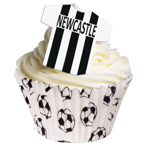 12 Edible Football Shirts Cake Decorations - UK TEAMS. Use the drop down menu to find your team from Holly Cupcakes