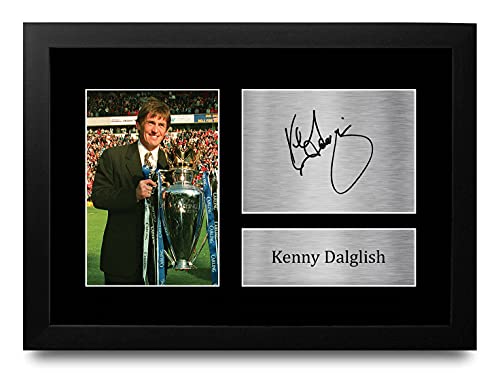 HWC Trading A4 FR Kenny Dalglish Blackburn Rovers Premier League Champions 94/95 Gifts Printed Signed Autograph Picture for Fans and Supporters - A4 Framed from HWC Trading