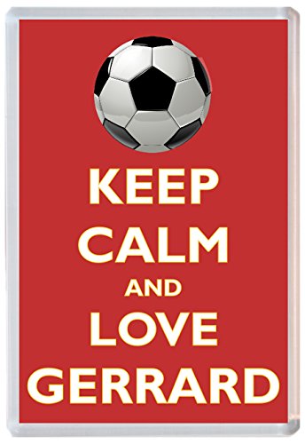 Keep Calm and Love Gerrard - Jumbo Fridge Magnet - Gift (Liverpool / Steven Gerrard) Souvenir from Baked Bean Store