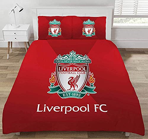 Liverpool F.C. Official Football Club Duvet Cover Set - King Size by Dreamtex