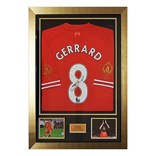 Signed Steven Gerrard Testimonial Ltd Edition 2013-14 Liverpool FC Shirt by MemorabiliaOutlet