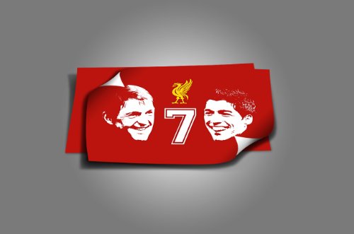 Kenny Dalglish Luis Suarez Number 7 Liverpool FC Football Gallery Unframed Canvas Art Picture Print by I Art Box