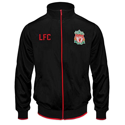 Liverpool FC Official Gift Boys Retro Track Top Jacket Black 12-13 Years XLB by Liverpool FC