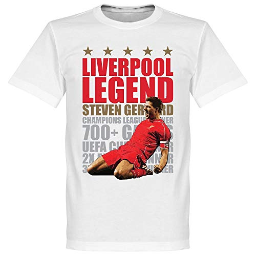 Steven Gerrard Legend T-Shirt - White by Retake