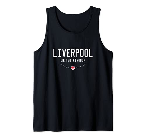 Liverpool UK United Kingdom Flag Tank Top from Liverpool UK United Kingdom Apparel