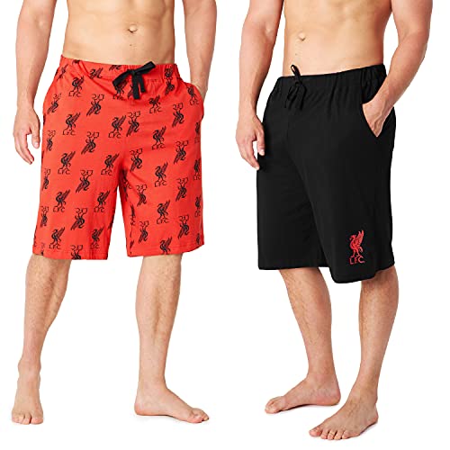 Liverpool F.C. Mens Shorts, Official Merchandise Liverpool Football Club Gifts for Men and Teenagers (Red/Black, XL) from TDP Textiles