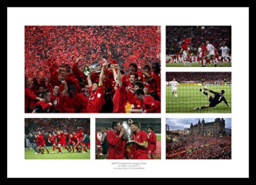Framed Liverpool 2005 Champions League Final 42x30cm Photo Memorabilia from Home of Legends