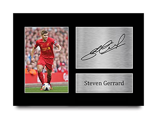 Steven Gerrard Signed A4 Printed Autograph Liverpool Print Photo Picture Presentation Display - Great Gift Idea from HWC Trading