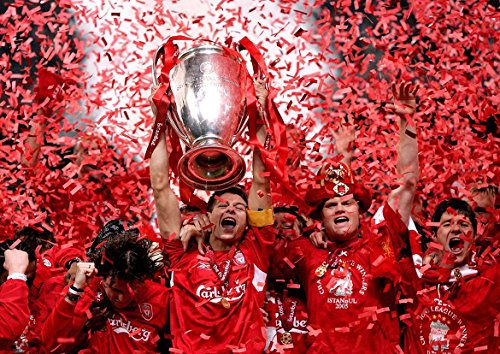 Liverpool Fc Steven Gerrard Champions League Winners 2005 Poster (a2(594x420mm)) by Dynamo Printing Ltd