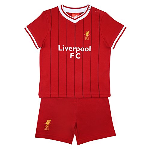Liverpool FC Baby T-Shirt & Shorts IM Home Shirt Style - Official Merchandise - Football Fan Gift from Liverpool FC