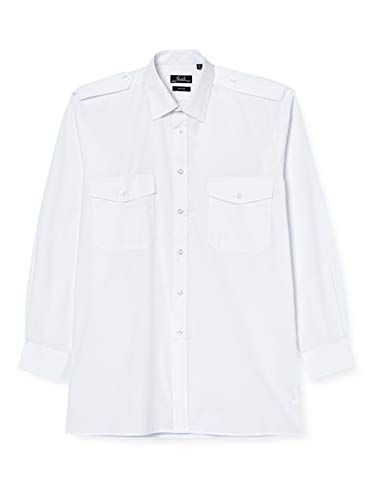 Premier Workwear Mens Long Sleeve Pilot Shirt White X-Large (Manufacturer Size:17) from Premier Workwear