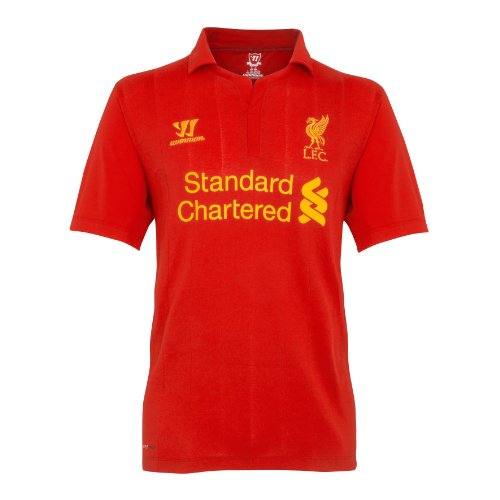Warrior Kids Liverpool Football Club Home Short Sleeve - High Risk Red Medium from Warrior