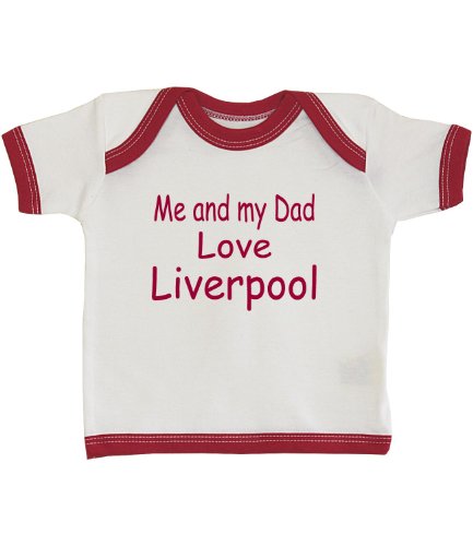 Me and my Dad Love Liverpool baby T Shirt Newborn-24 months choice of 9 Colours by Niccolas B