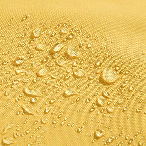 MIULEE Waterproof Square Outdoor Pillow Covers - Yellow