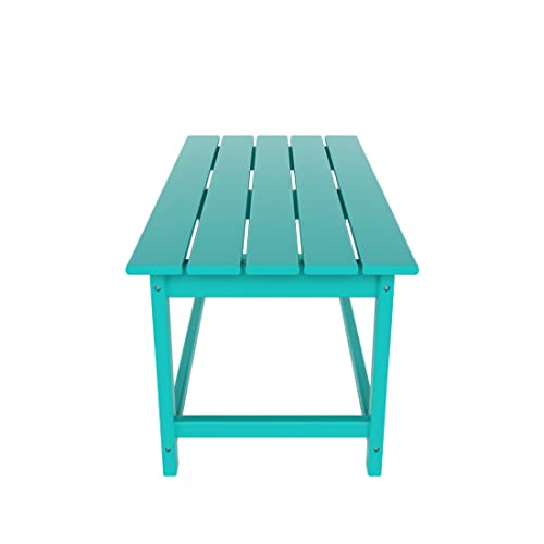Adirondack Coffee Table for Indoor/Outdoor Living (Bright Turquoise)