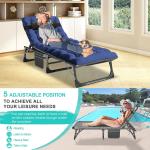 Adjustable Folding Lounge Chair for Pool, Patio, Beach