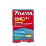 Tylenol Cold + Flu Severe Caplets, 24 ct