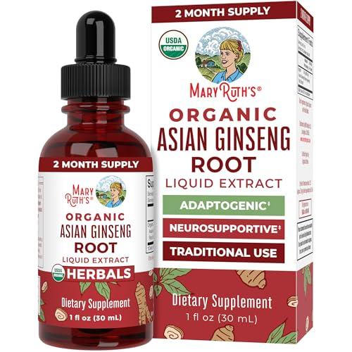 Asian Ginseng Supplement for Vitality and Focus