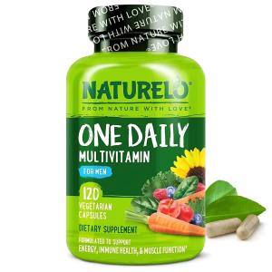 Male Energy Boosting Multivitamin - NATURELO 120 Capsules
