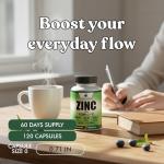 Zinc, Vitamin C & D3 Supplements - 120 Capsules