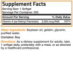 Premium Vitamin A 10,000 IU Softgels for Health