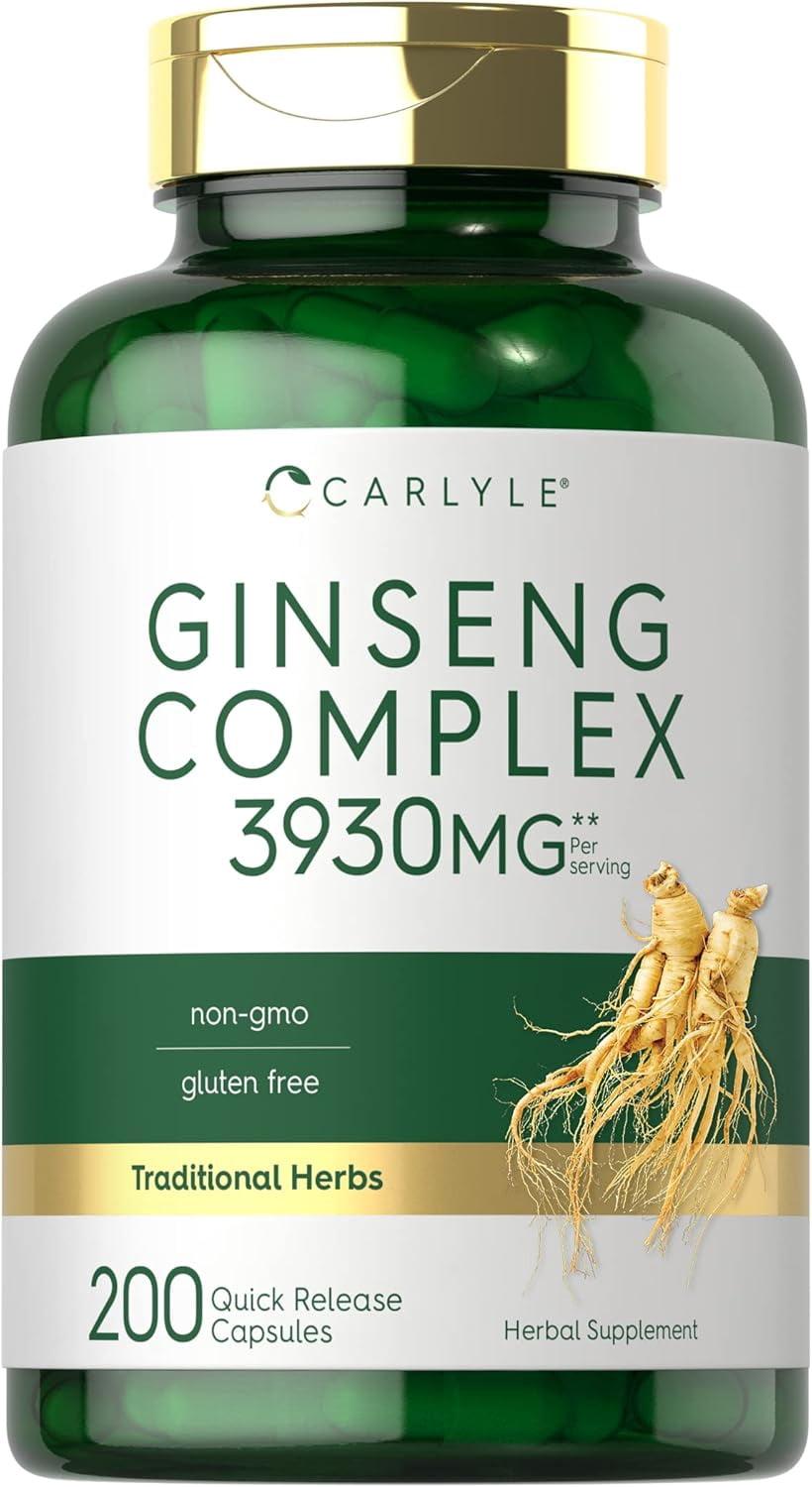 Ginseng Extract Complex | 200 Capsules | Non-GMO