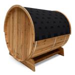 ALEKO 4-Person Indoor/Outdoor Barrel Sauna with Canopy