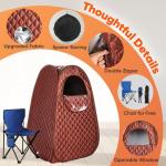 Portable Single Person Sauna Tent with Steam Generator