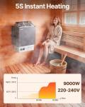 VEVOR 9KW Sauna Heater with Built-in Controls