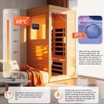 Vater 800W Infrared Home Sauna with Control Panel