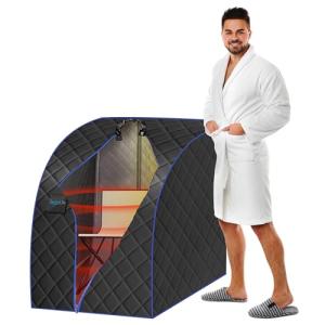 Portable Infrared Home Sauna with Heating Foot Pad