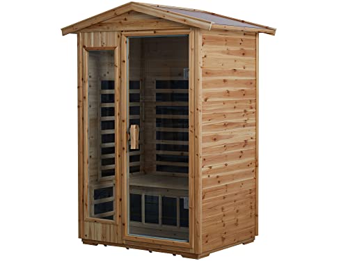 LTCCDSS 2-Person Outdoor Infrared Sauna with Speakers