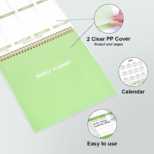 2023 Weekly Scheduler and Checklist Notepad