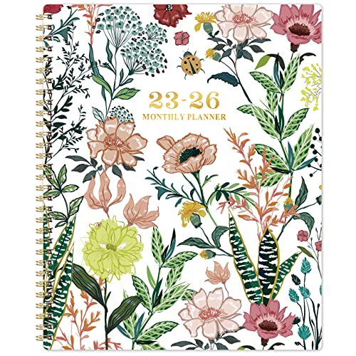 2023-2026 Monthly Planner/Calendar - 3 Year Monthly Planner 2023-2026, Jul. 2023 - Jun. 2026, 9" × 11" Calendar Planner 36-Month with Tabs, Twin-Wire Binding, Two-Side Pocket, Celebrity Quotes ＆ Notes