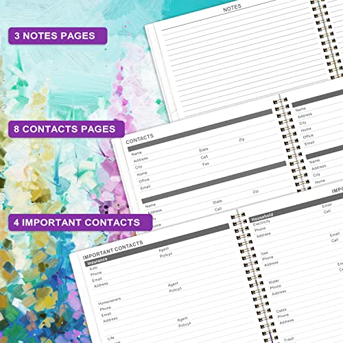 2023-2025 Monthly Planner with Tabs - Oil Painting