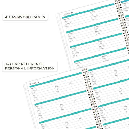 18-Monthly Planner, 2023-2024 Calendar With Tabs