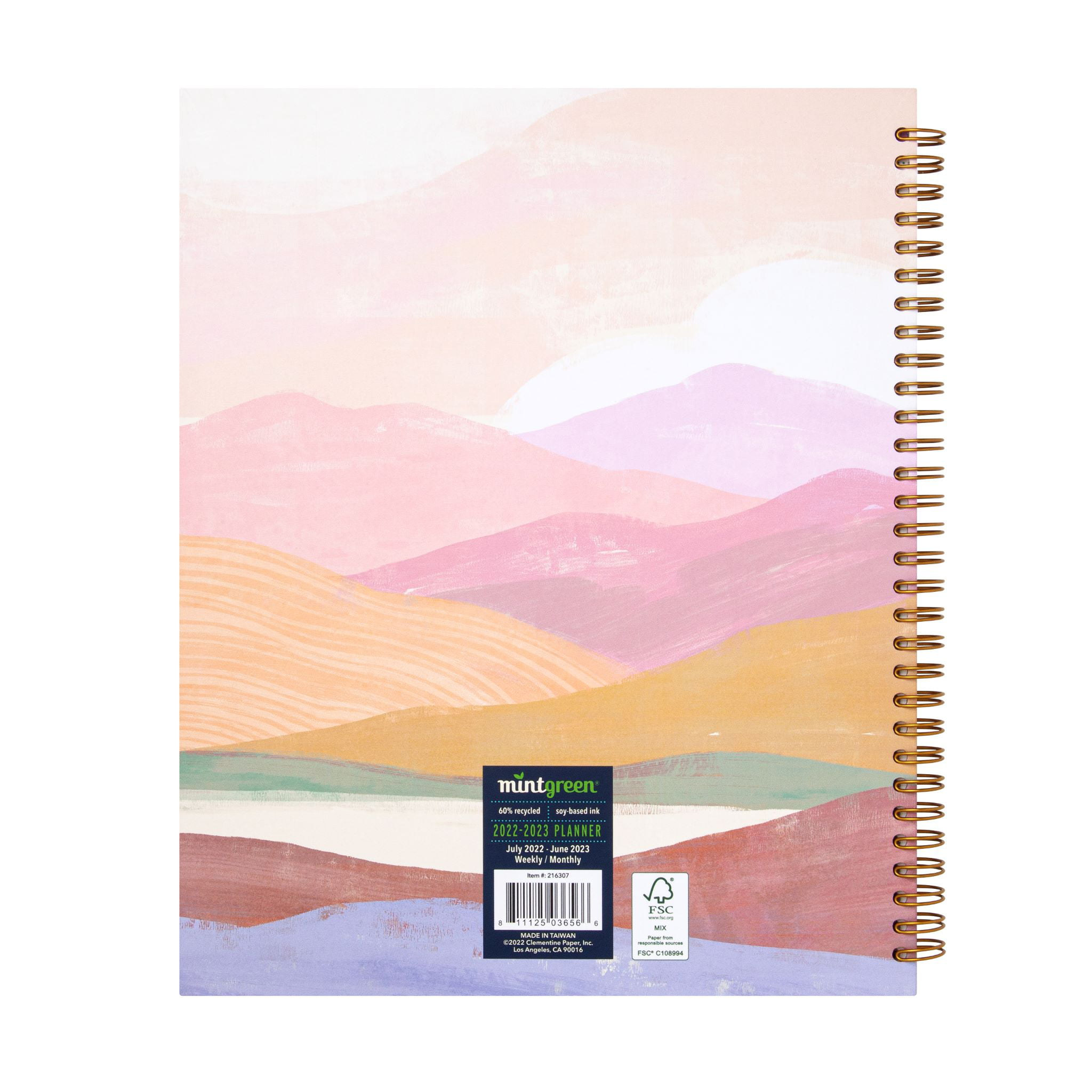 Mintgreen Mountain 2022-2023 Spiral Planner