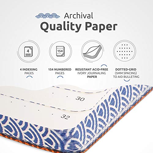 ZenART B5 Dotted Journal - Orange Motif