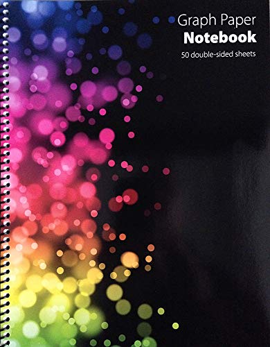 Graph Paper Notebook with 50 Double-Sided Sheets